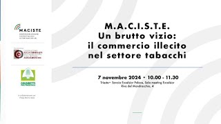 Antonio Cerrone  Progetto MACISTE Trieste 7112024 [upl. by Enilrek871]