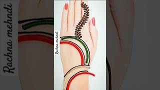 Mehndi Trick Use Bangles Back Hand Mehndi Design viral Youtube Short Video mehandi [upl. by Purcell]