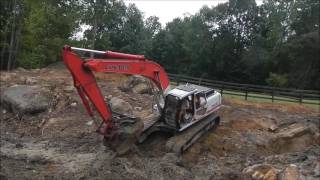 Linkbelt Excavator Moving Mud [upl. by Ellimak374]