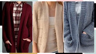 Crochet Oversized Cardigan  Trendy and Comfortable  Knitted patterns For Beginners [upl. by Cerellia]