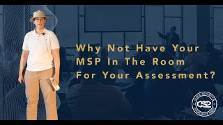 Why Not Have Your MSP In The Room For Your Assessment  Amira Armond  CS2 DC [upl. by Celtic]