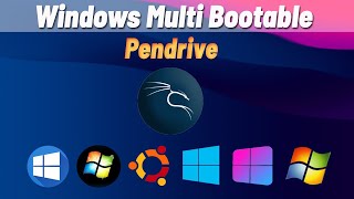 Multi Bootable Usb Windows 7 And 8 And 10  Multiboot Pendrive Kaise Banaye  All Windows In 1 USB [upl. by Garcon]