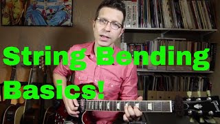 String Bends Lesson 1 Whole ToneFull Step Bend [upl. by Airom768]