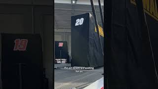 Thompson Where are the pit boxes NASCAR hauler [upl. by Ilegna]