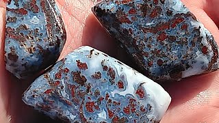 AZFortificationAgates Slabs Some Killer AZ Moss Agates [upl. by Aneelehs]