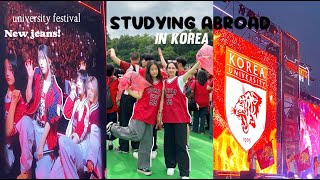 STUDYING ABROAD in KOREA uni festivals kpop artists studying for finals last trips in Korea [upl. by Wileen977]