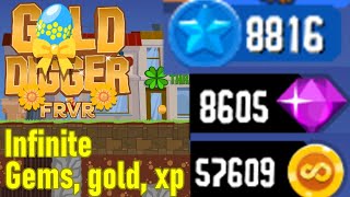 Gold Digger FRVR cheats unlimited star coin diamond gems etc [upl. by Ehav]