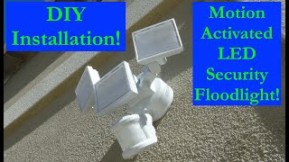 How to Install a Motion Activated LED Security Floodlight [upl. by Xel693]