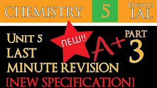 NEW SPECIFICATIONUNDER 50 MINSWCH15 IAL Edexcel Chemistry Unit 5 Last Minute Revision 35 [upl. by Silyhp]