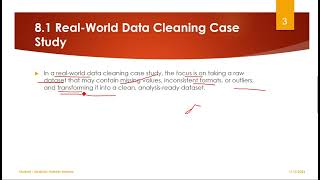 Section 8  Lecture 1  Real World Data Cleaning Case Study [upl. by Zsa]