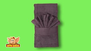 Towel Folding  Unique Hand Towel Fold [upl. by Assir]