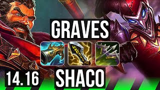 GRAVES vs SHACO JGL  1737 Godlike 41k DMG  NA Diamond  1416 [upl. by Frere811]