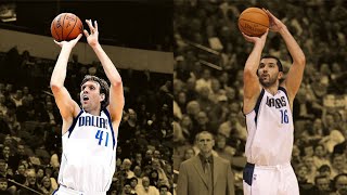 A Peja Stojakovic vs Dirk Nowitzki 3point contest happened and the result stunned the whole gym [upl. by Hsuk]