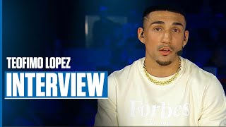 Teofimo Lopez Hints at 147 Pound Title Fight  INTERVIEW [upl. by Tuinenga]