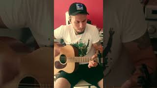 The Weeknd BLINDING LIGHTS on acoustic guitar [upl. by Wilek]