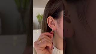 My Ear Piercings  Assolari Cartilage Earrings amp Ear Piercings [upl. by Eitteb]