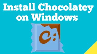 How to install Chocolatey on Windows [upl. by Egiap]