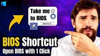 Boot any Windows PCLaptop in BIOS Mode with 1 Click Desktop Shortcut [upl. by Phio5]