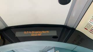 IBus for London Buses Route SL5  Monday 5th February 2024 [upl. by Arlo]