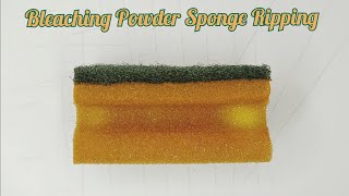 ASMR •Bleaching Power Sponge Ripping •💚🧡asmr powder bleaching spongeasmr [upl. by Ddot748]