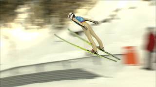 Anze Lanisek of Slovenia soars into pole position  Innsbruck 2012 Mens Ski Jump [upl. by Rodney707]