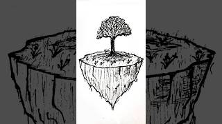 DRAW an Amazing Tree art drawing [upl. by Aerdua]