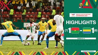 Burkina Faso 🆚 Gabon Highlights  TotalEnergiesAFCON2021 Round Of 16 [upl. by Sabah]