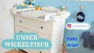 WICKELTISCH  Produkte und Aufbewahrung  6 Monate Baby  Einrichtung  OlasWorld [upl. by Arenat668]