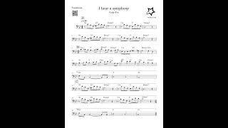 I hear a symphony cody fry tutorial cover Trombone parte A [upl. by Birkett]