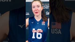 🔥BEST SPIKE JUMPSHOT DANA RETTKE volleyball womenvolleyball volly danarettke america [upl. by Brenza960]