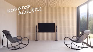 NOVATOP ACOUSTIC  Panneaux acoustiques en bois massif [upl. by Pippas]