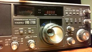 Yaesu FRG 7700 amp Antron 99  Night listening [upl. by Gordy115]