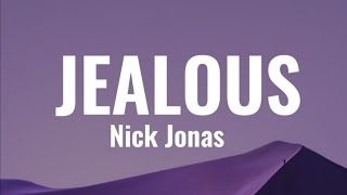 Nick Jonas  JEALOUS Lyrics [upl. by Collbaith]