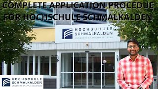 Schmalkalden University of Applied Sciences Complete Application Procedure [upl. by Raama822]