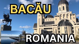 BACAU ROMANIA 4K Walking Tour [upl. by Athallia]