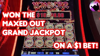 I WON THE MAXED OUT GRAND JACKPOT ON A 1 BET [upl. by Reta]