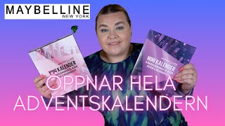 ÖPPNAR MAYBELLINE 2 MINIADVENTSKALENDER 2023 [upl. by Irvine]