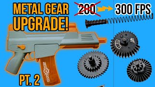 How To UPGRADE SPLATRBALL GEL BLASTER to Metal Gears amp Strong Spring PART 2  SRB400 SRB1200 Gearbox [upl. by Nesnaj185]