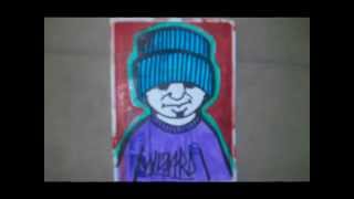 Cholowiz graffiti character stickers   Gangsta Rap Instrumental Beat [upl. by Downey]