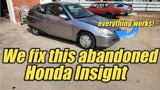 S4 E11 We troubleshoot and repair the abandoned first gen Honda insight [upl. by Balbinder]