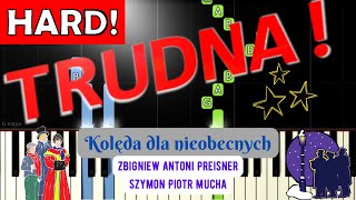 🎹 Kolęda dla nieobecnych Preisner Rybotycka  Piano Tutorial TRUDNA wersja 🎵 NUTY W OPISIE 🎼 [upl. by Olbap]