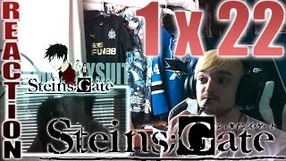 SteinsGate Season 1  Episode 22 REACTION quotKissy Kissyquot [upl. by Eelrak]