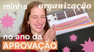 ORGANIZAÇÃO e ROTINA no ano que PASSEI em MEDICINA  dicas para você se ORGANIZAR para o VESTIBULAR [upl. by Merchant319]