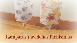 Lámparas de Navidad facilísimas con vellum o papel vegetal estampado [upl. by Nils]