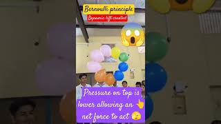 Bernoulli principle dynamic lift createdtrending physics experiment [upl. by Flinn738]