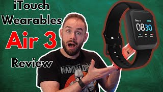 iTouch Wearables Air 3 Smartwatch Review  Fitness Tech Review [upl. by Ecnarret]