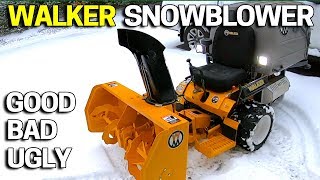 Walker Snowblower Mower Attachment Demo amp Review in ACTION [upl. by Ranite]