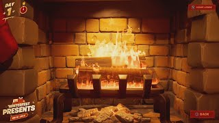 Warm Yourself at the Yule Log in the Cozy Lodge  Fortnite Winterfest Quest 2021 [upl. by Arihas499]