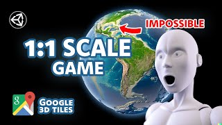 The ENTIRE WORLD in 3D inside of UNITY Google Maps 3D Tiles to Unity TUTORIAL [upl. by Arbua]