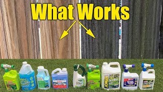 Deck and Fence Cleaners Review  Mold Mildew Algae  Pressure Washing PreWash [upl. by Potter]